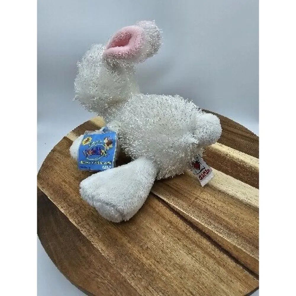Ganz Webkinz Lil'Kinz Rabbit White Beanbag Plush With Tag Code‎